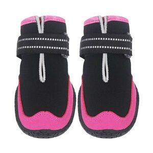 Dogs Black and Pink Shoes